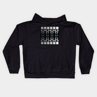 “Dimensional Cloning” - V.1 Grey - (Geometric Art) (Dimensions) - Doc Labs Kids Hoodie